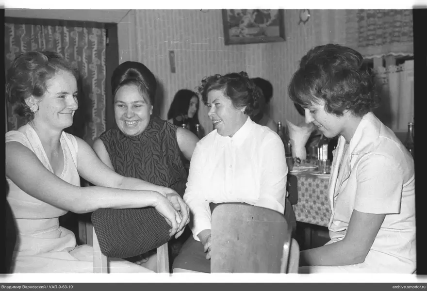 Group portrait of women at a table