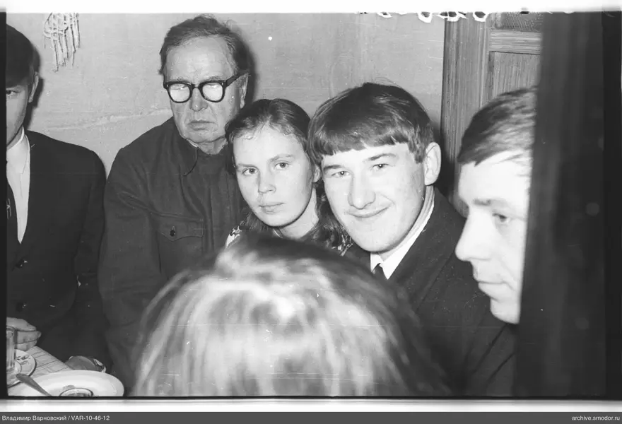 Group sitting at a table