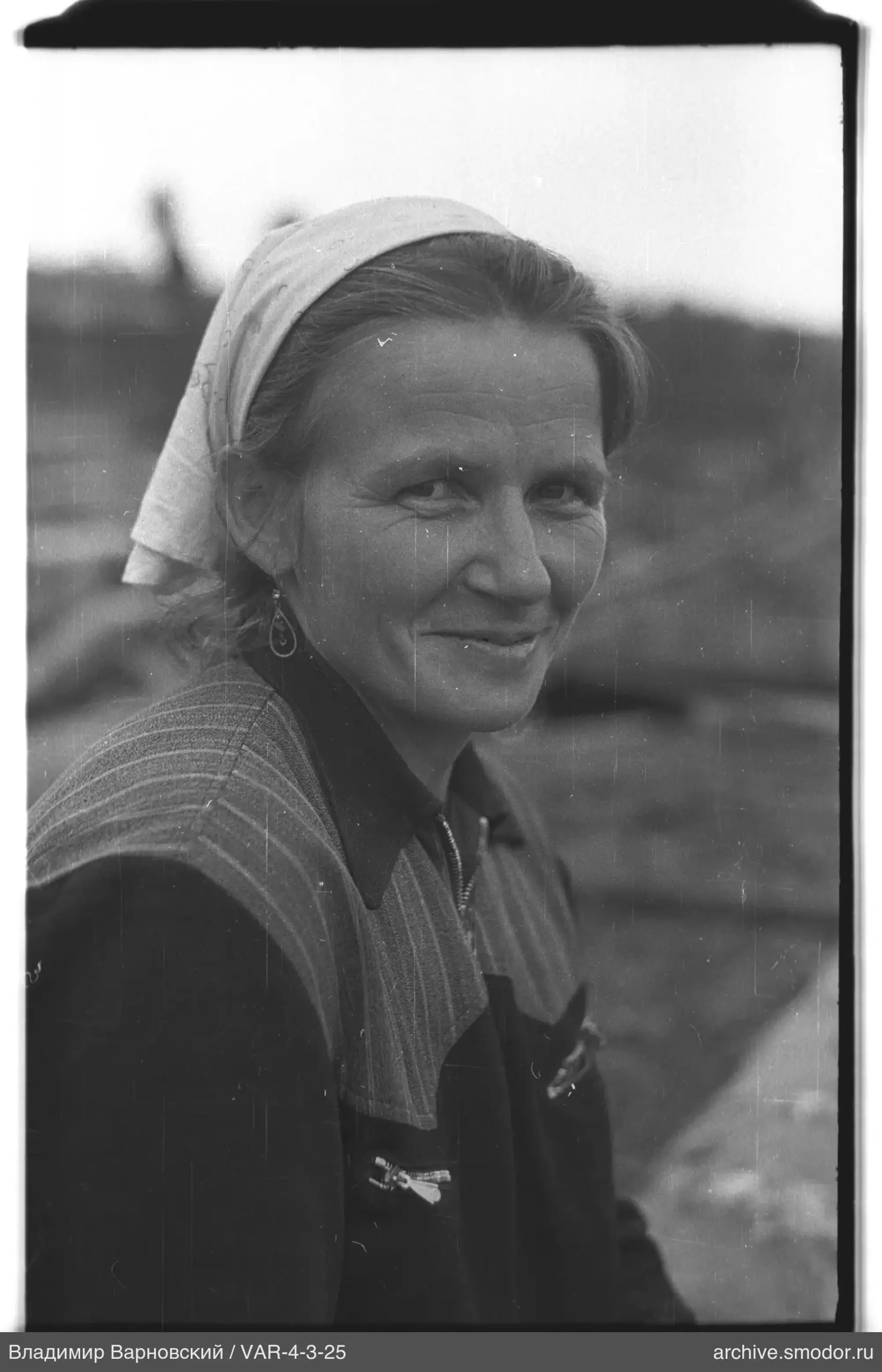Portrait of a woman in three-quarter view