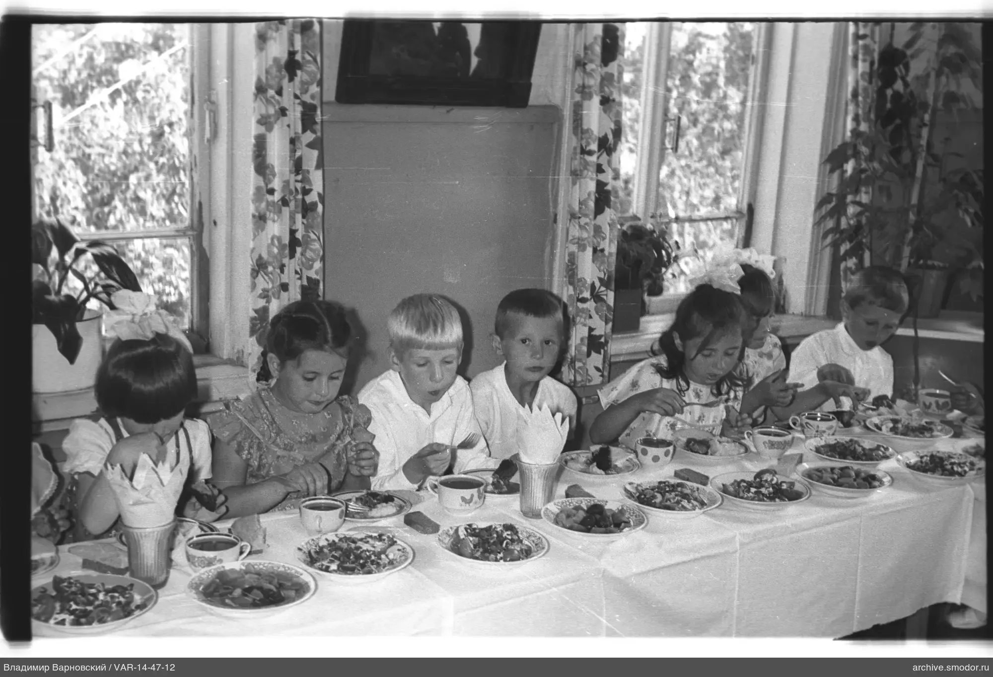 Children sitting at a table