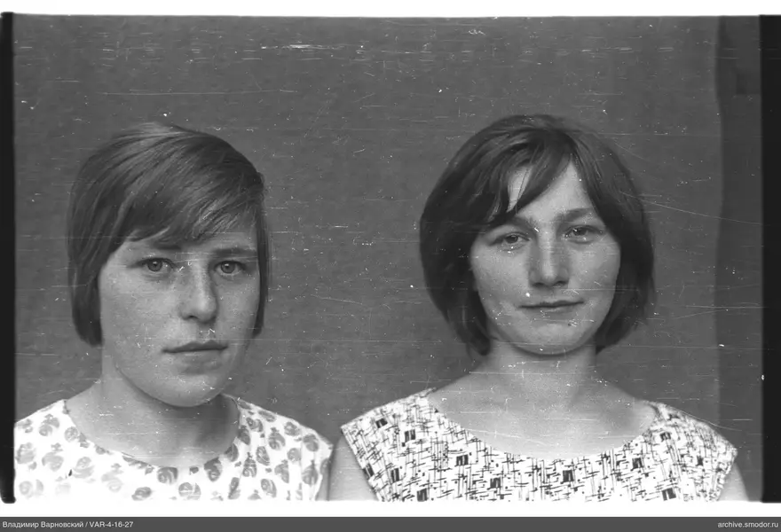 Two women in a portrait photo