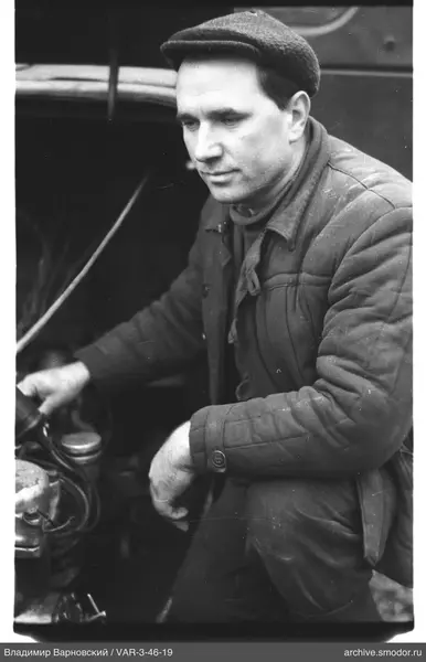 Man with a mechanical part