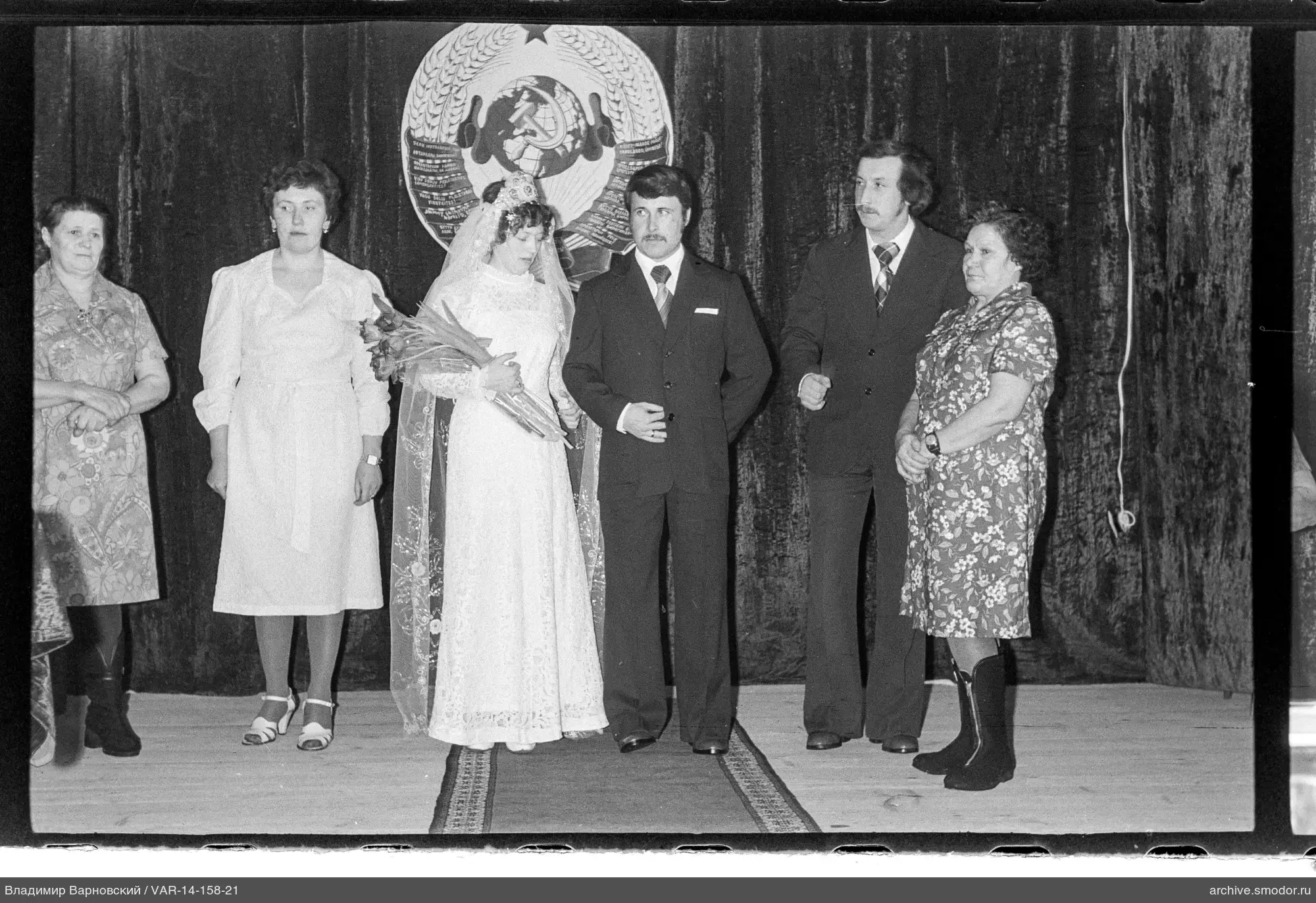 Group portrait on stage
