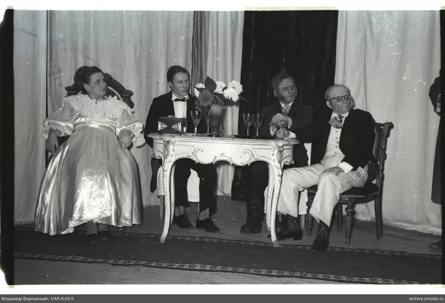Group portrait at a table