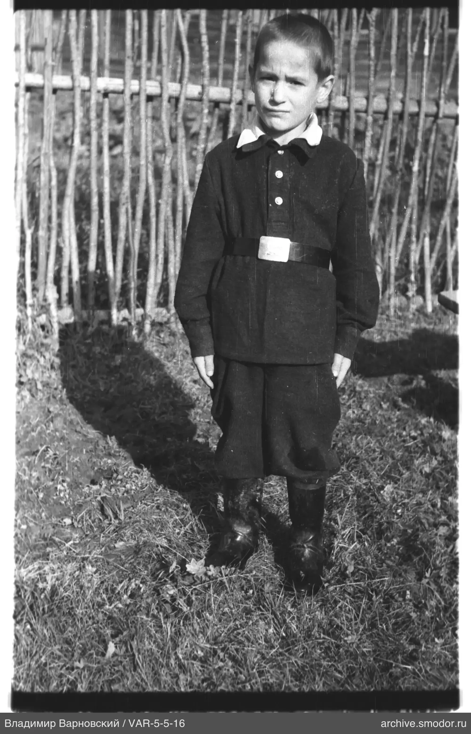Boy portrait on the grass