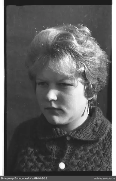 Portrait of a woman with short hair