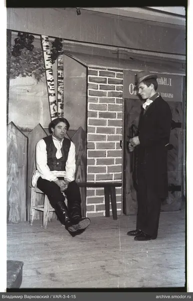 Two men on stage