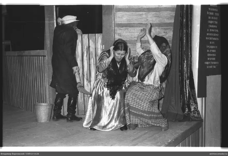 Four people on stage