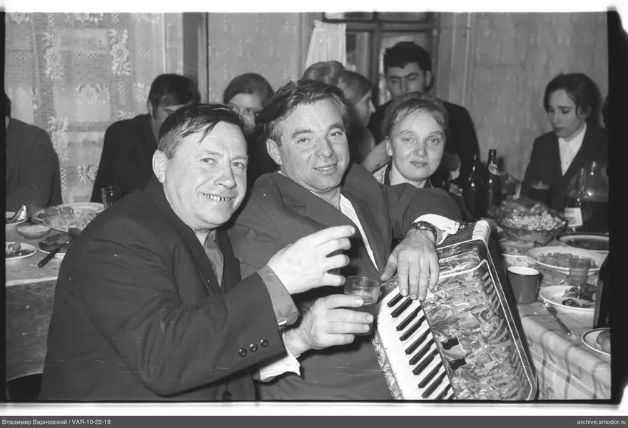 Group at a table with musical instruments