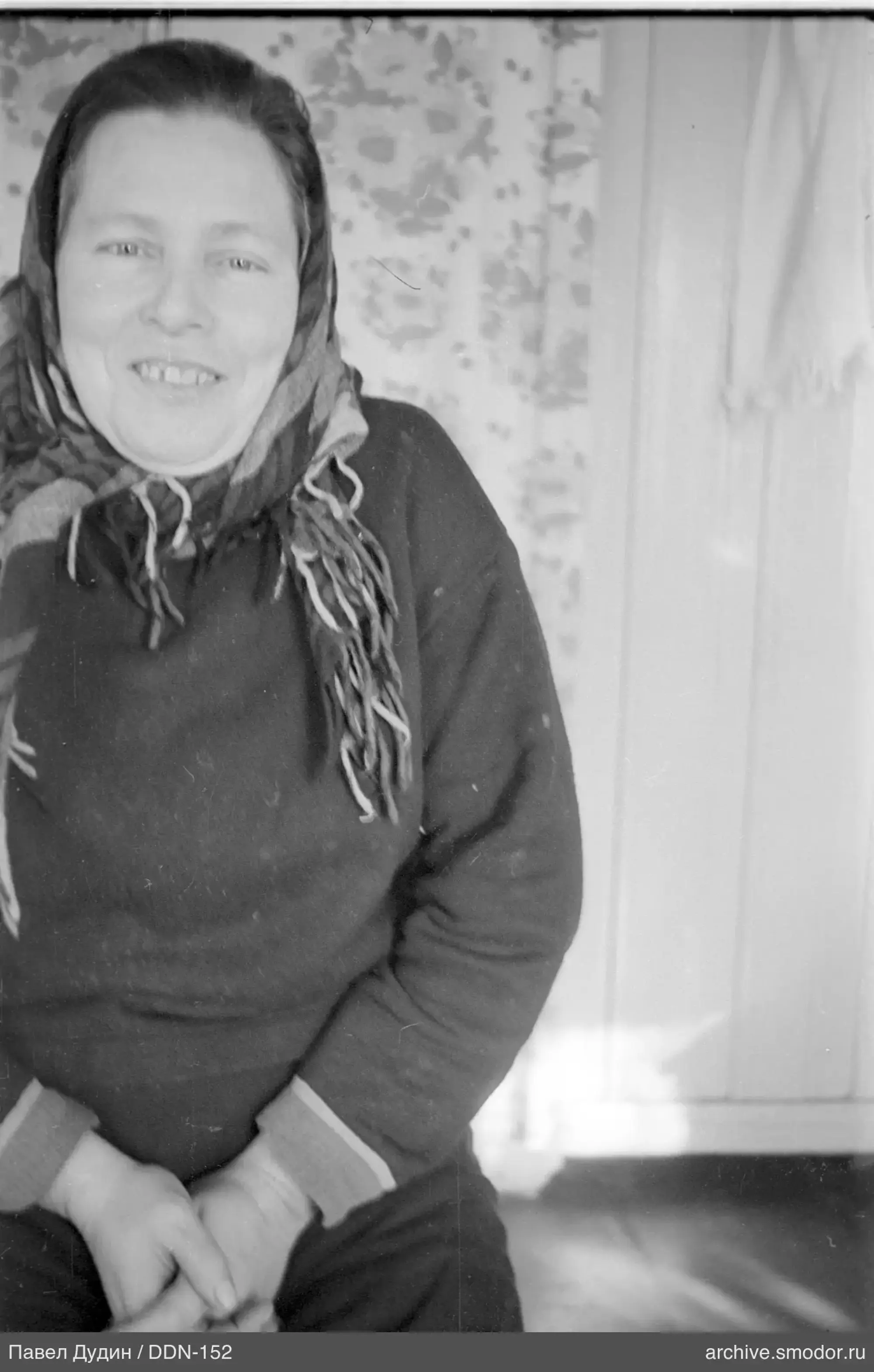 Portrait of a woman in a headscarf