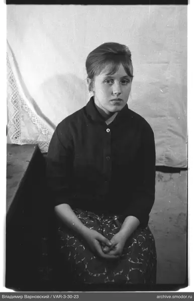 Portrait of a woman in a dark shirt