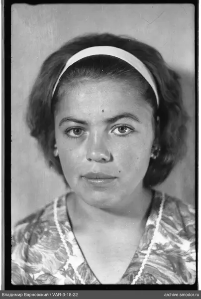 Portrait of a woman in a floral dress