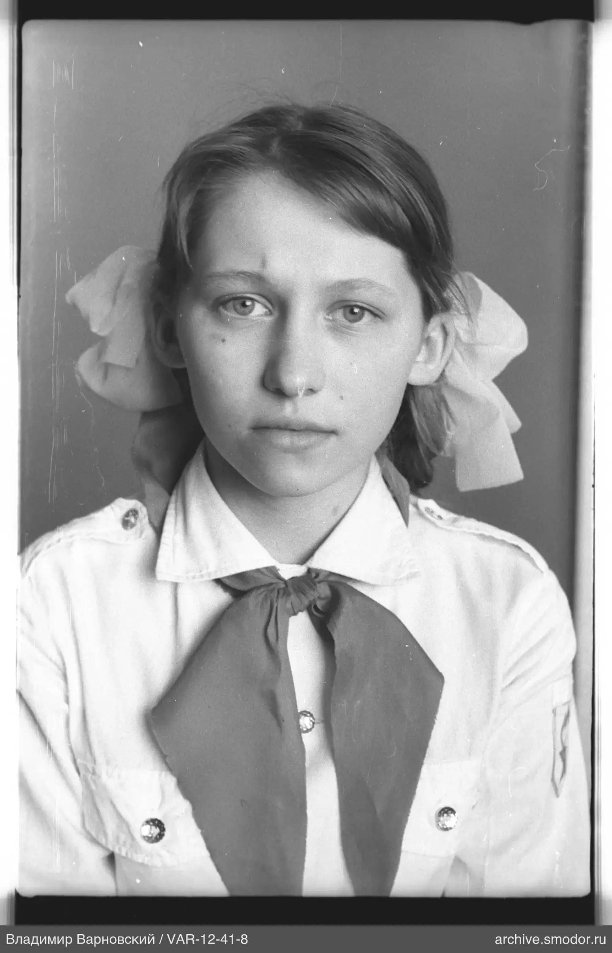 Girl portrait with pioneer neckerchief