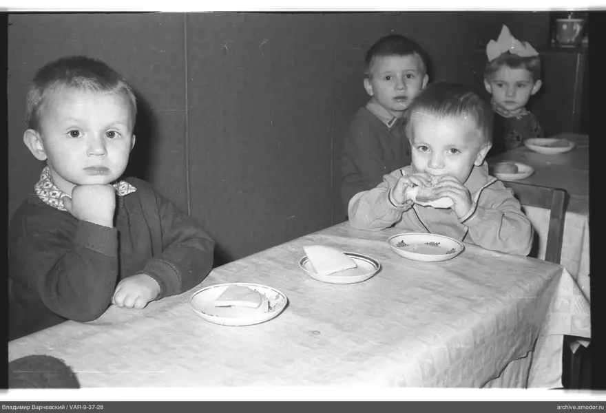 Group of boys at a table
