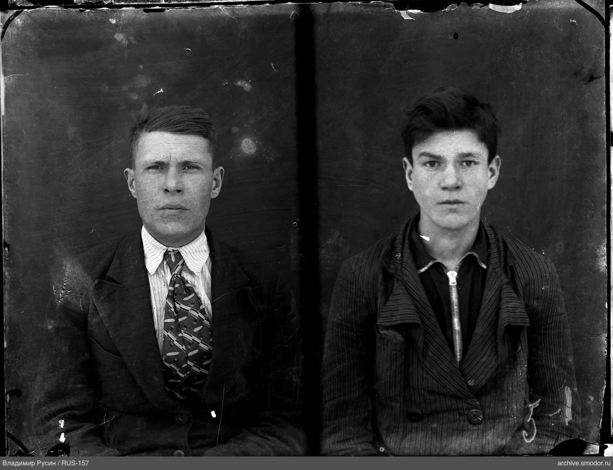 Group portrait of two men
