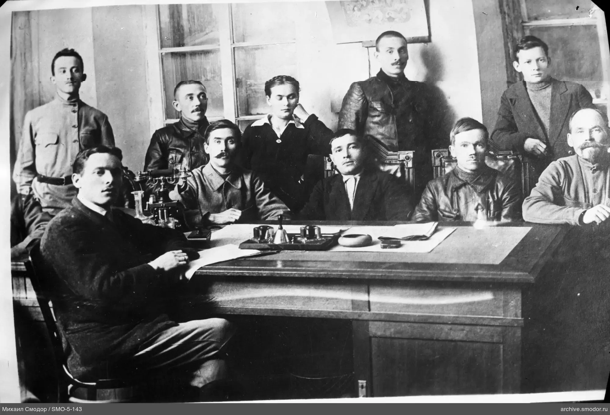 Group of men indoors