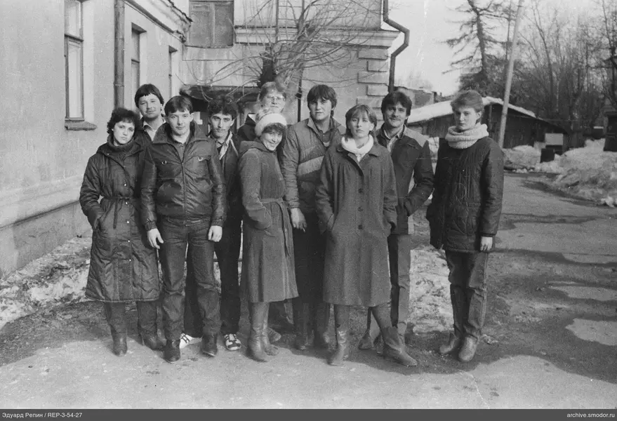 Gruppenporträt im Winter draußen