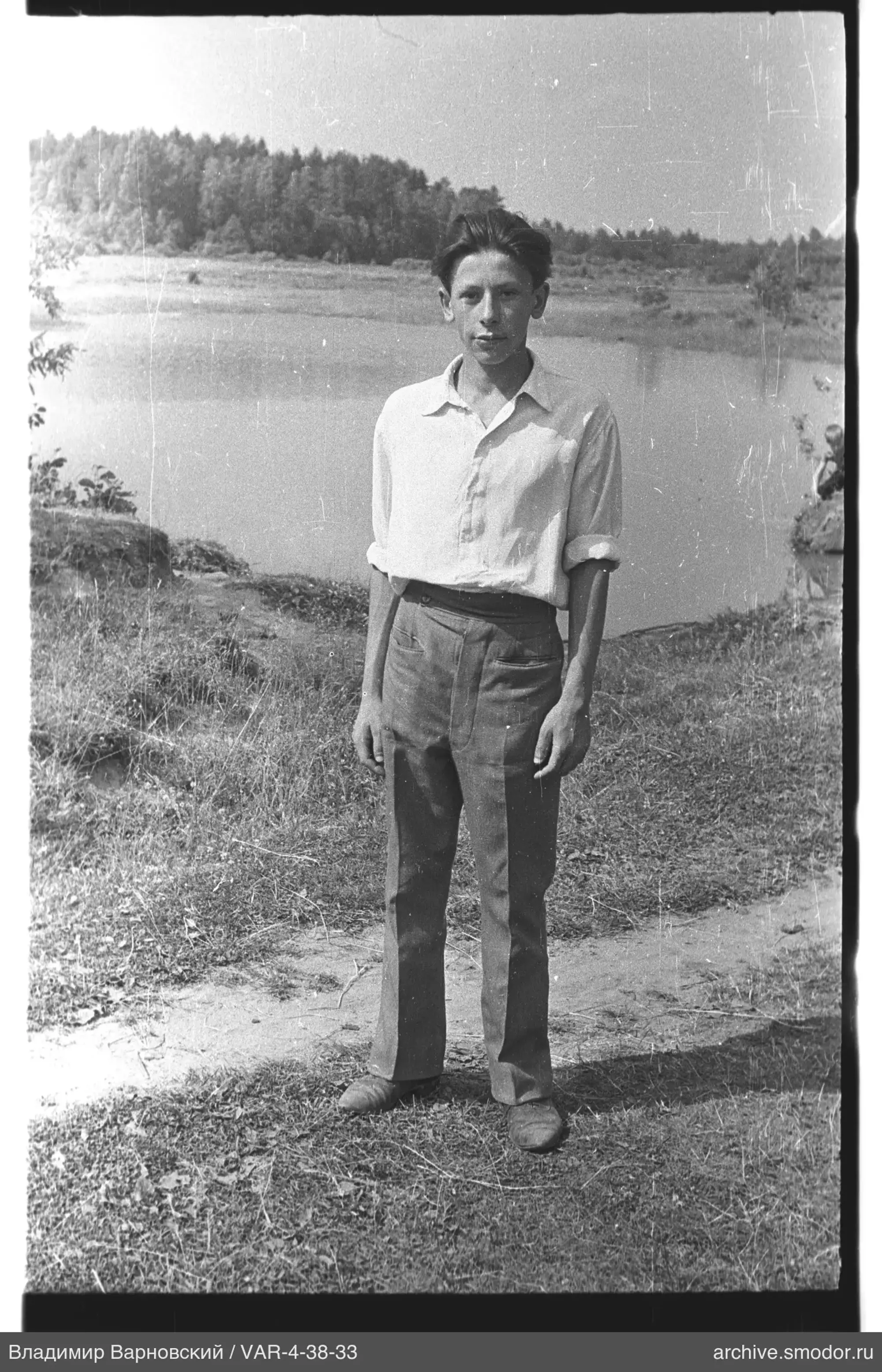 Young man by the water