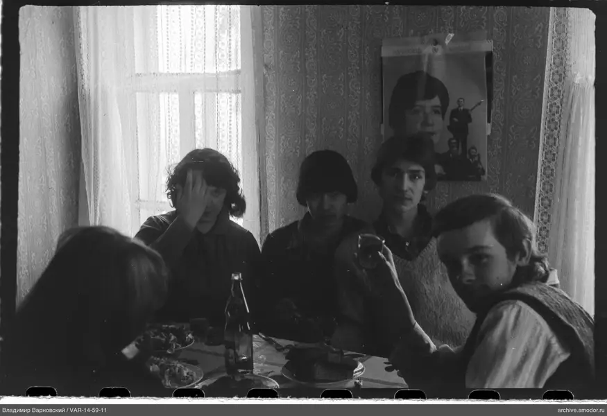 Group of young people at a table