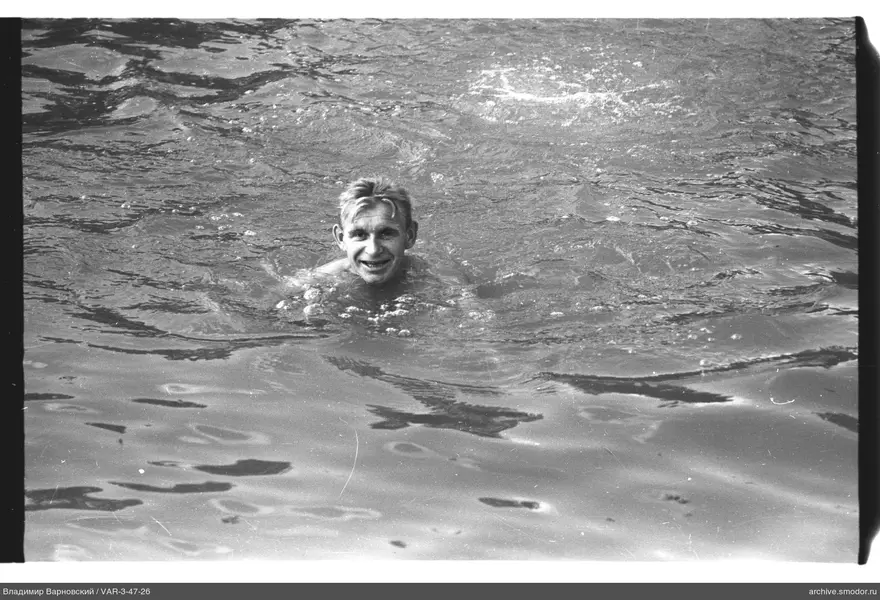 Man in water