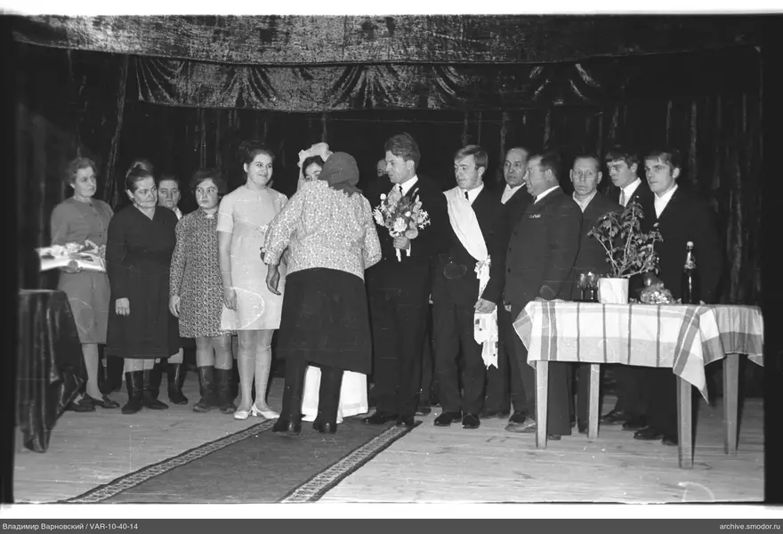 Group portrait on stage