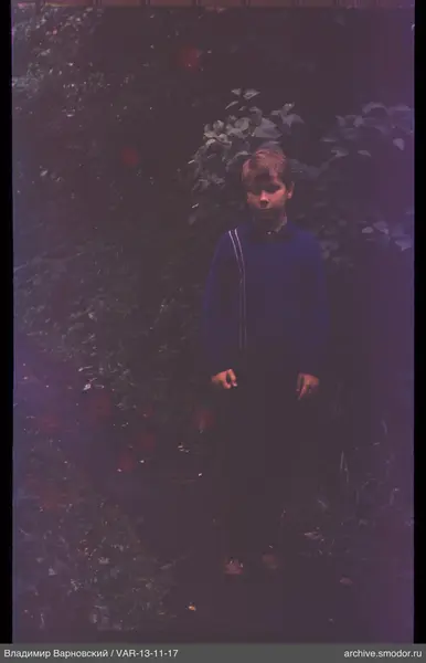 Boy portrait on a path