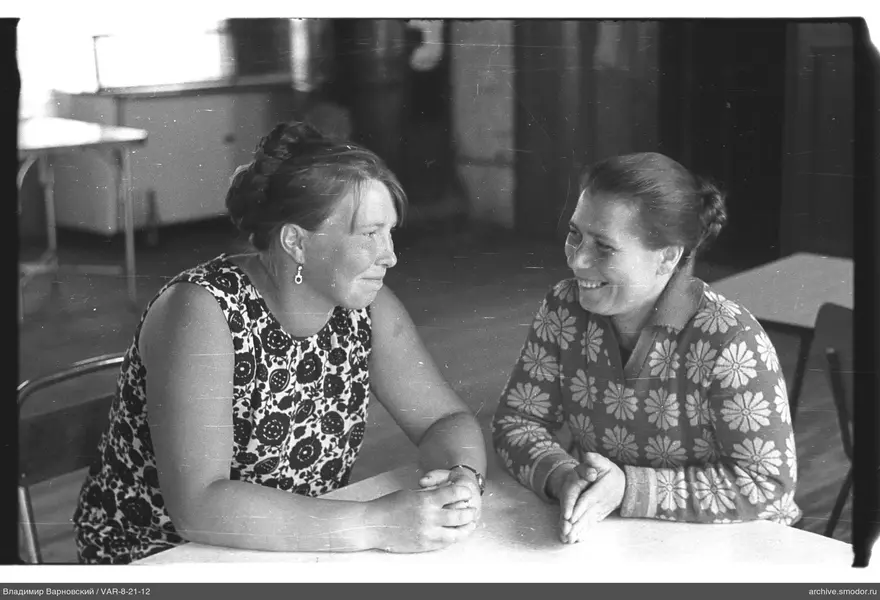 Two women sitting at a table