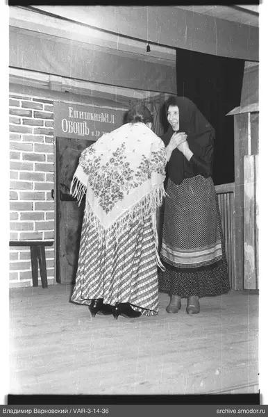 Two women on stage