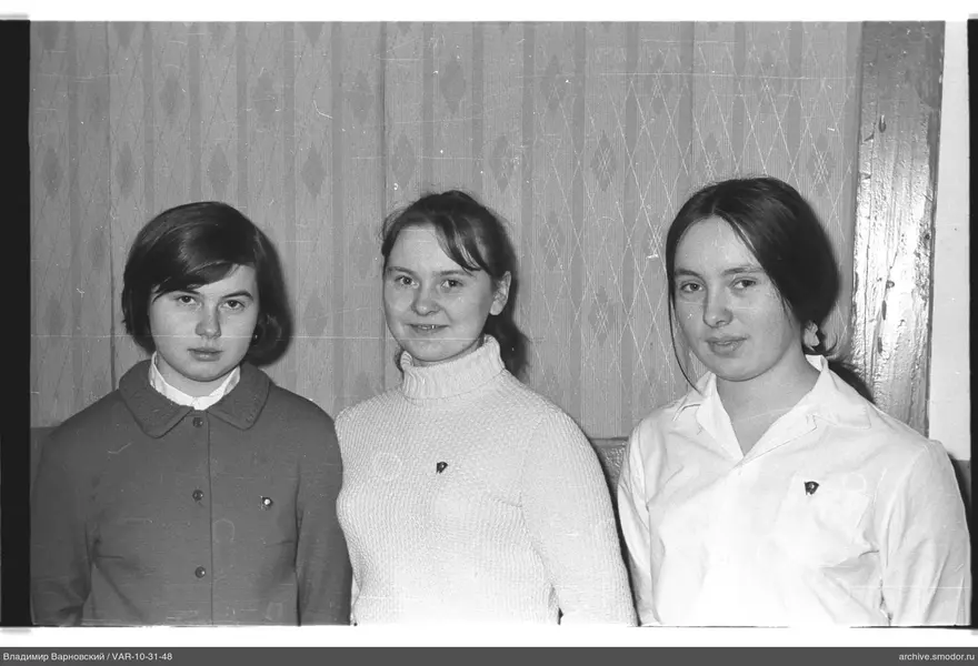 Group portrait of women with badges