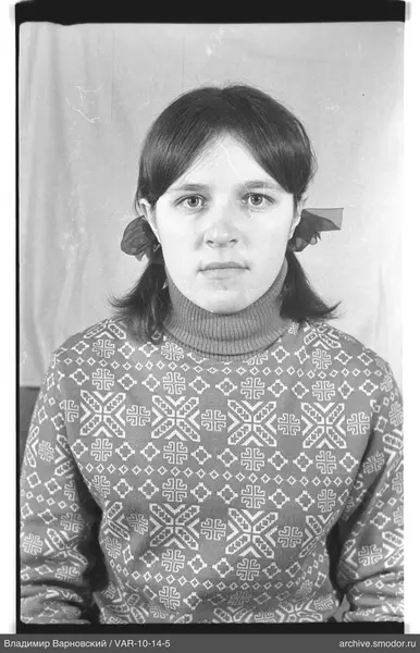 Portrait of a woman with two ponytails