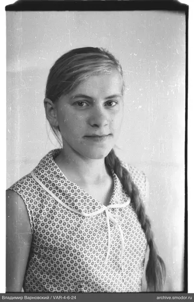 Portrait of a woman in a light sundress