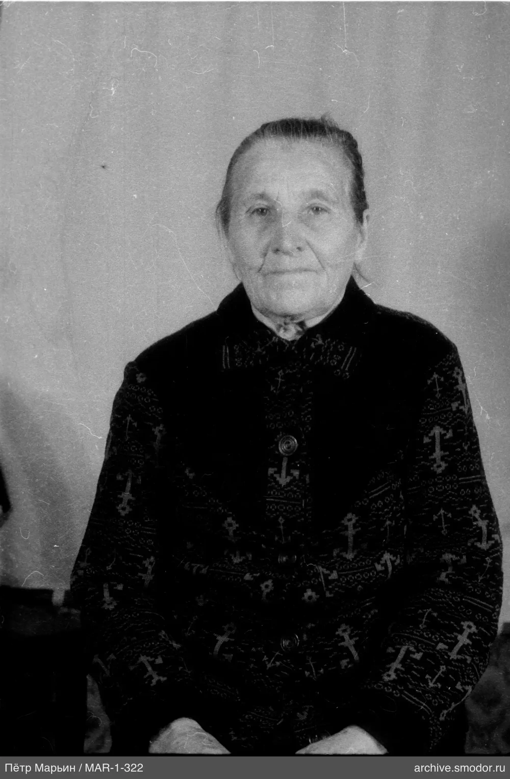 Portrait of an elderly woman