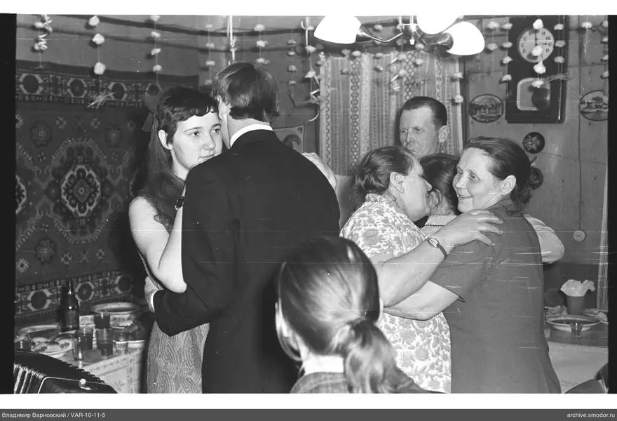 Dancing and hugging people