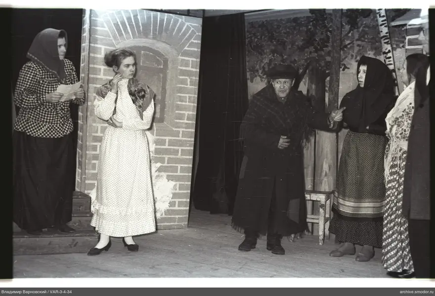 Group on stage with decorations
