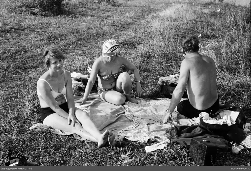 Gruppe auf Gras