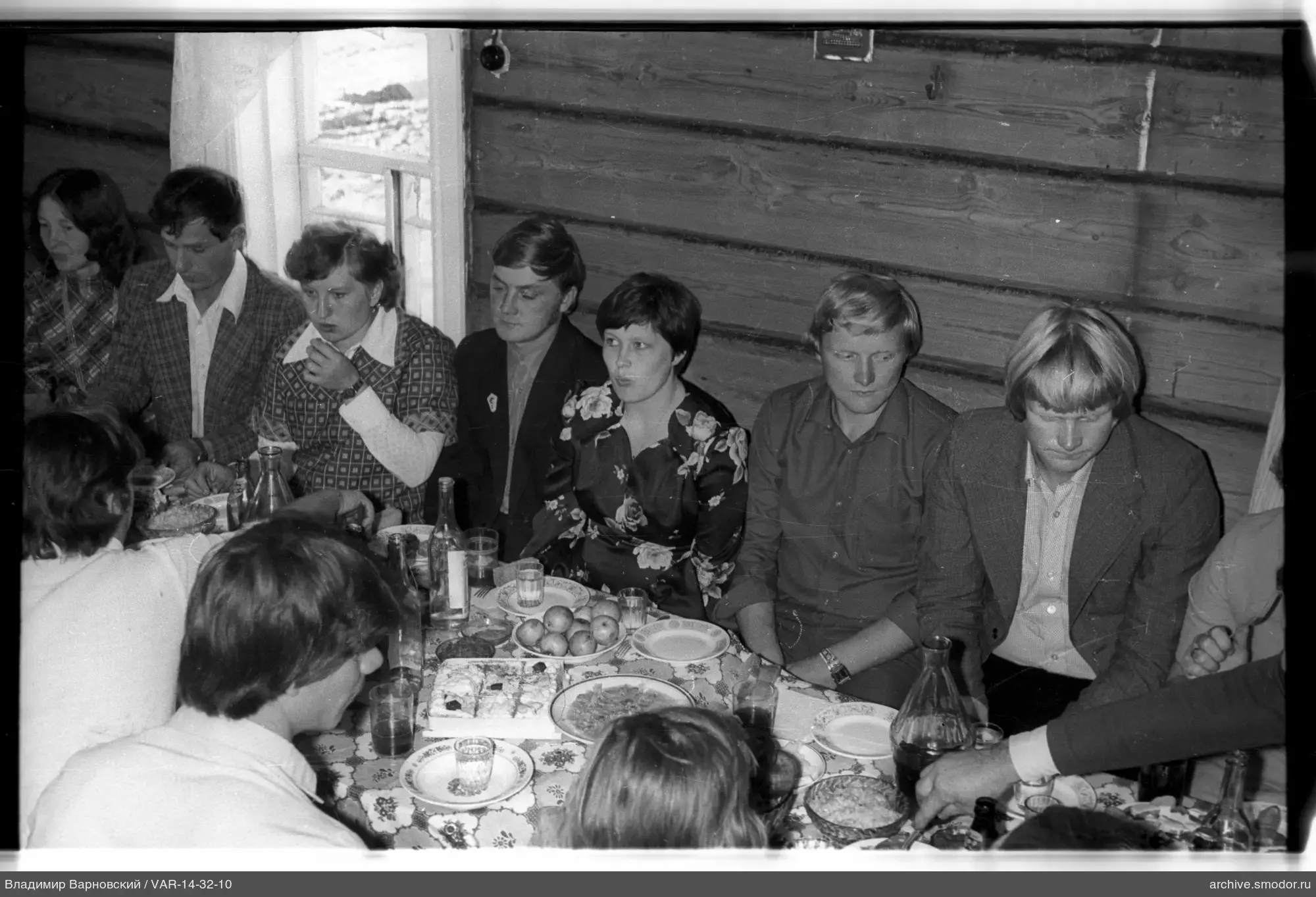 Group of people at a table with food