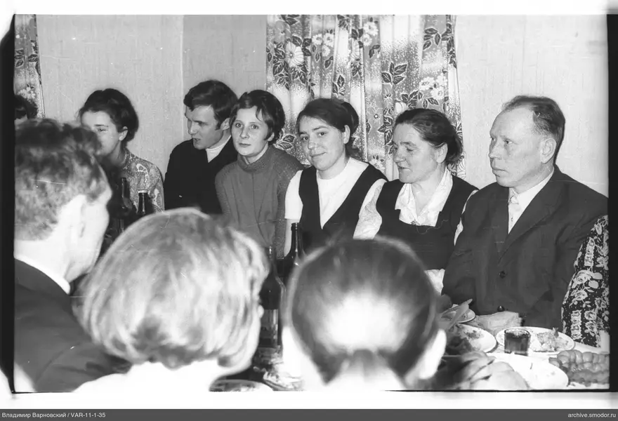 Group portrait at a table
