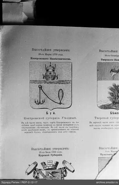 Wappen des Gouvernement Kostroma 1779