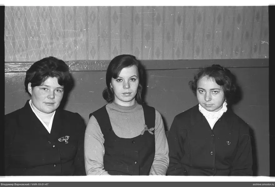 Group portrait of three women