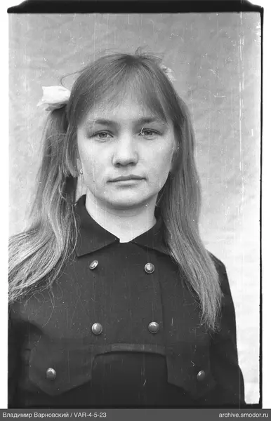 Girl's portrait in dark coat
