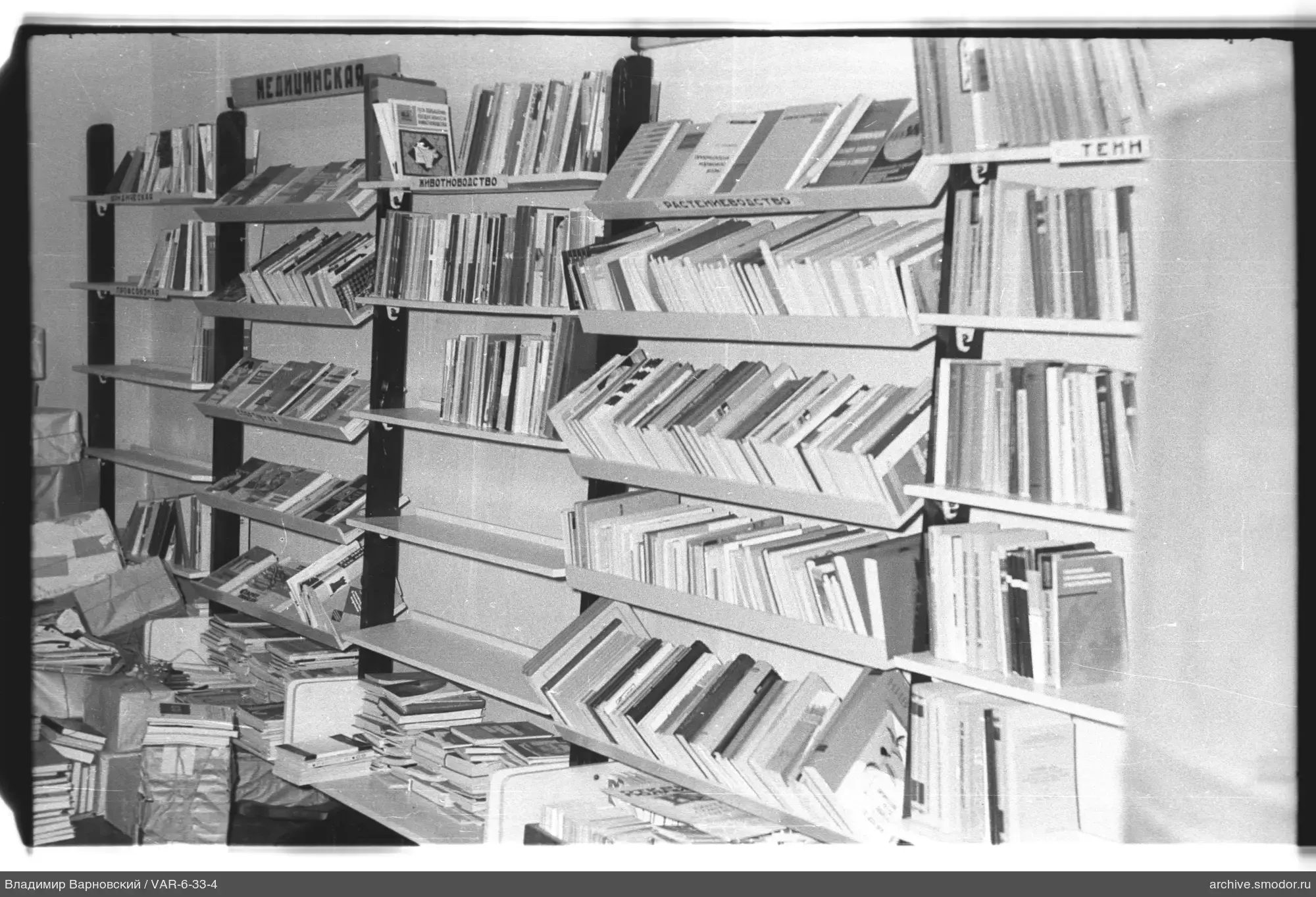 Металлические стеллажи с книгами