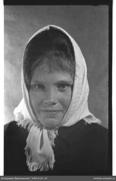 Portrait of a woman in a headscarf