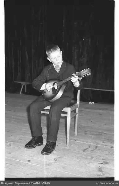 Boy with mandolin