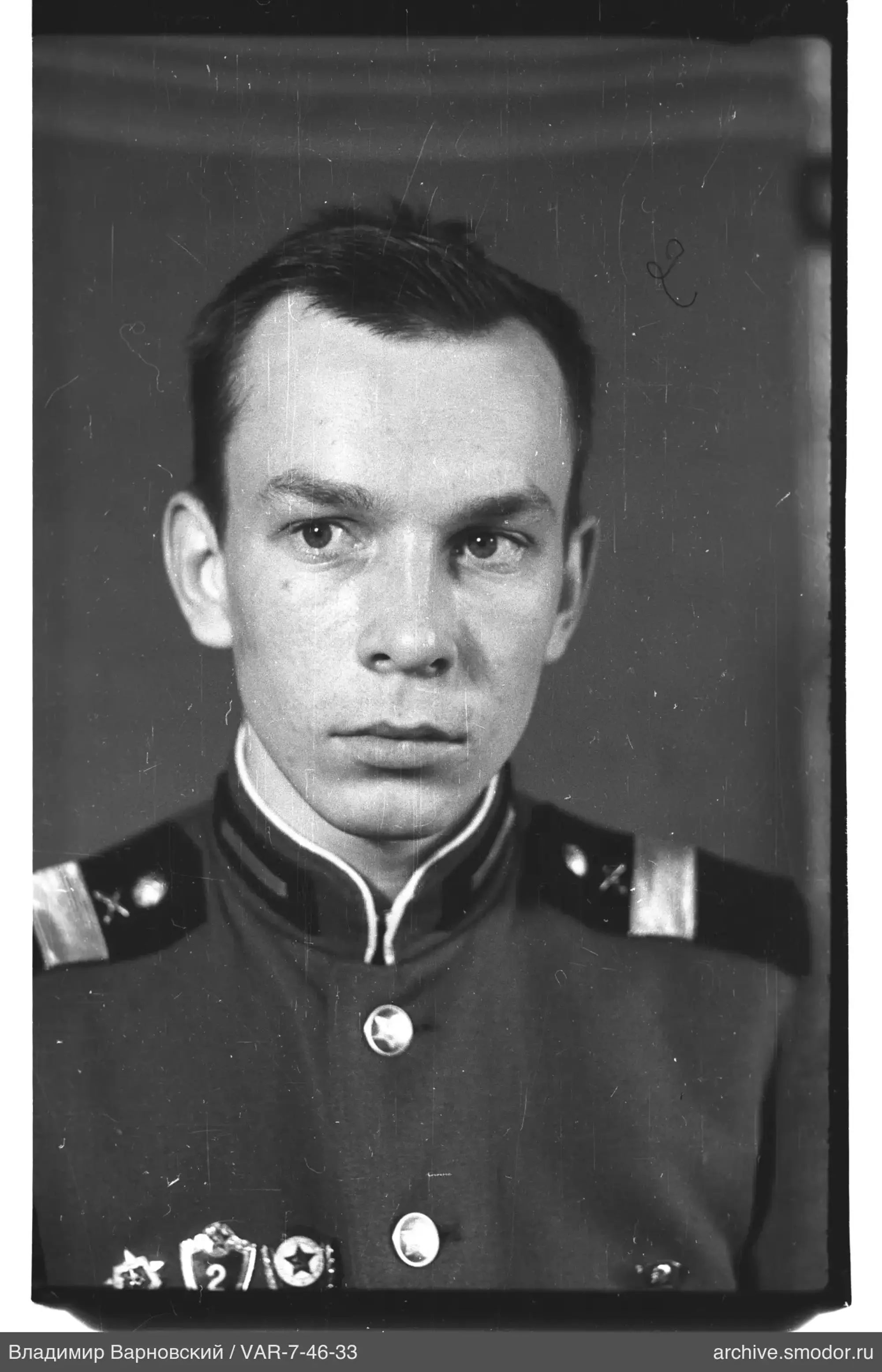 Military uniform portrait of a man