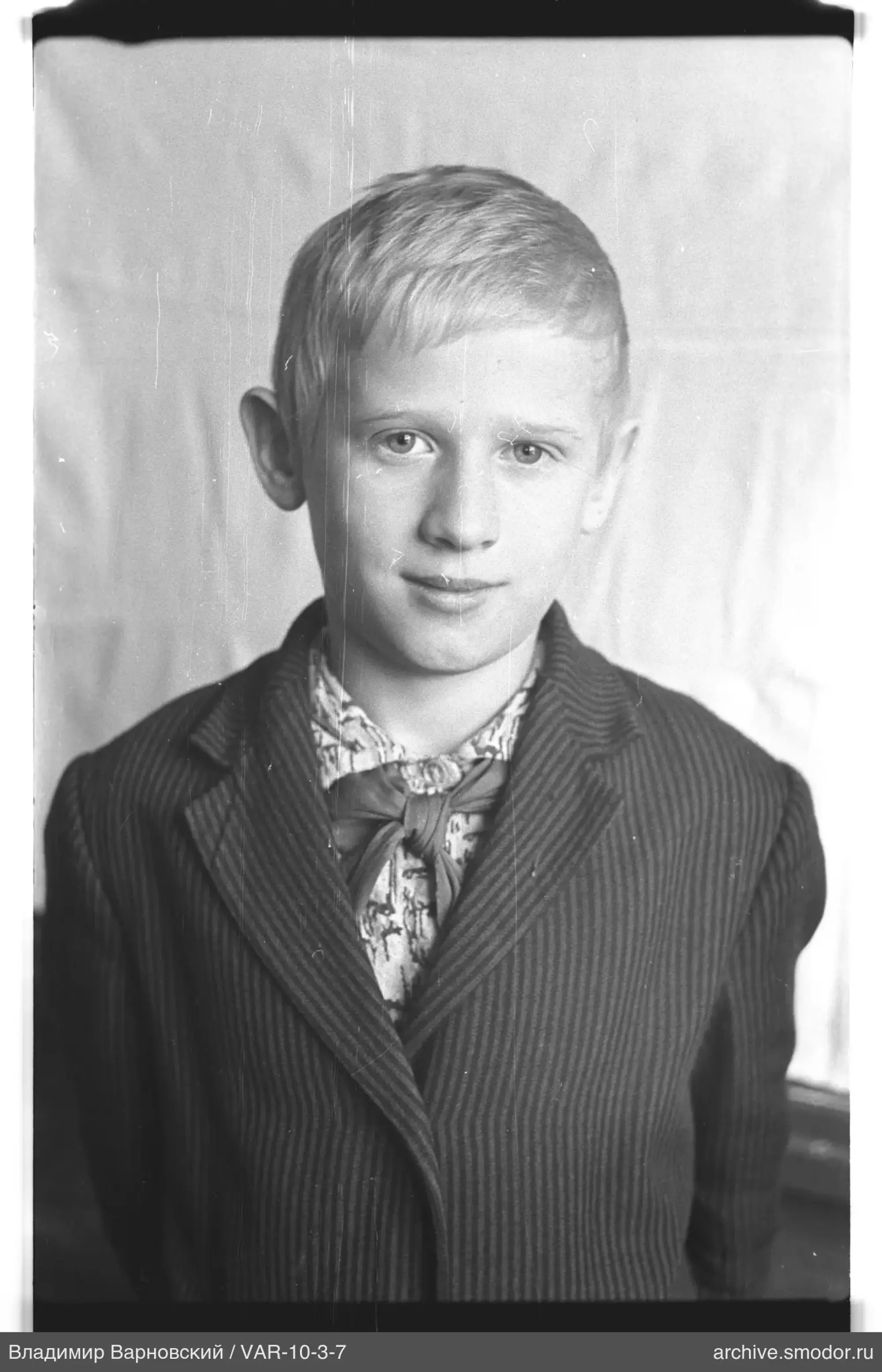 Boy's portrait in suit