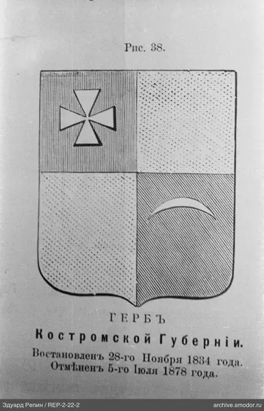 Wappen der Gouvernement Kostroma