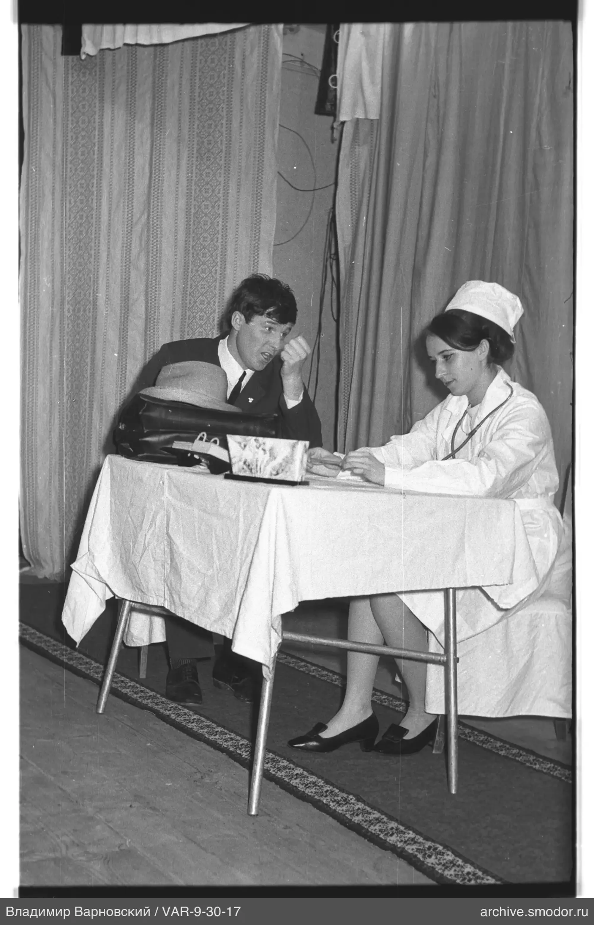 Man and woman at an event