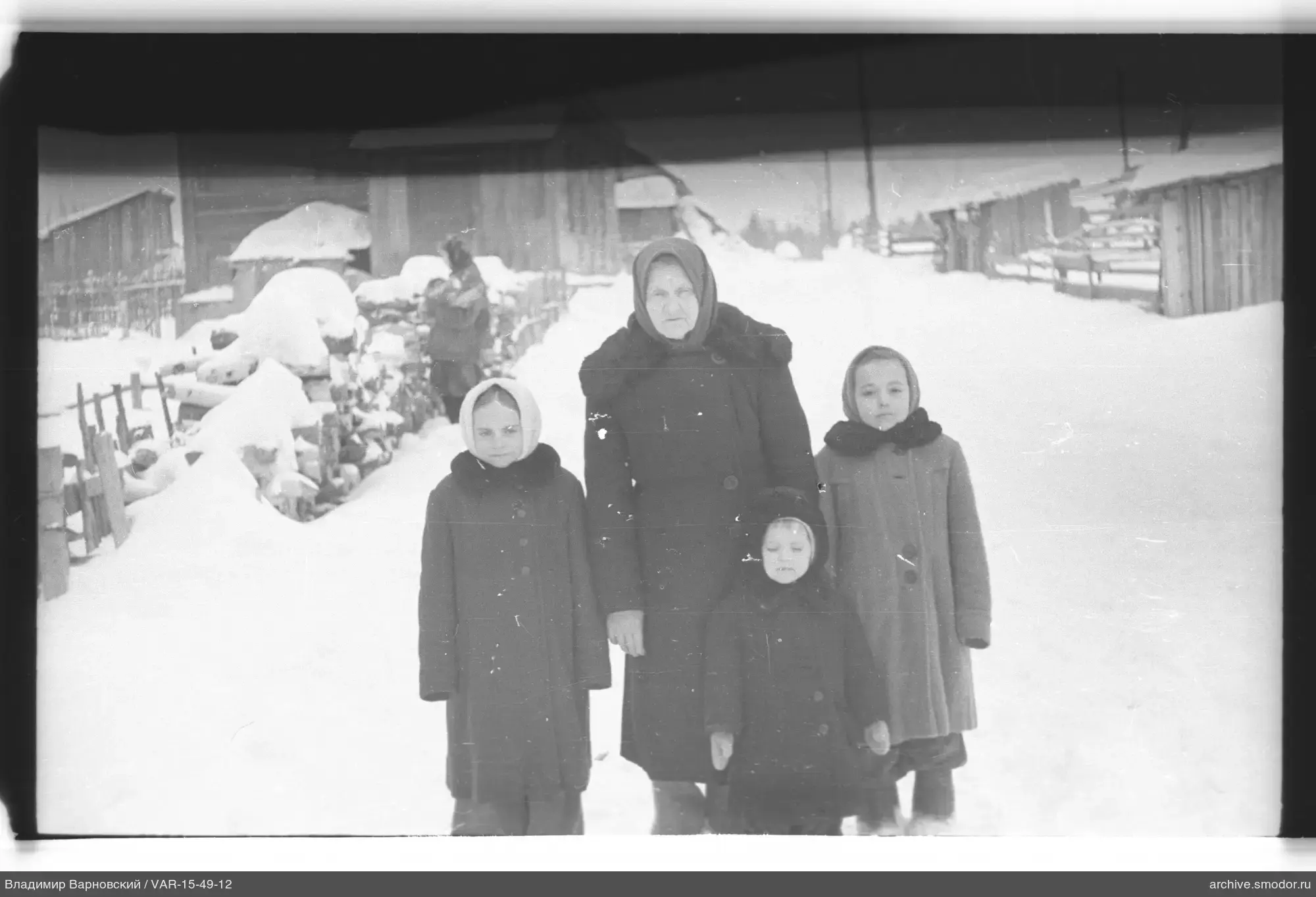 Gruppenporträt im Schnee