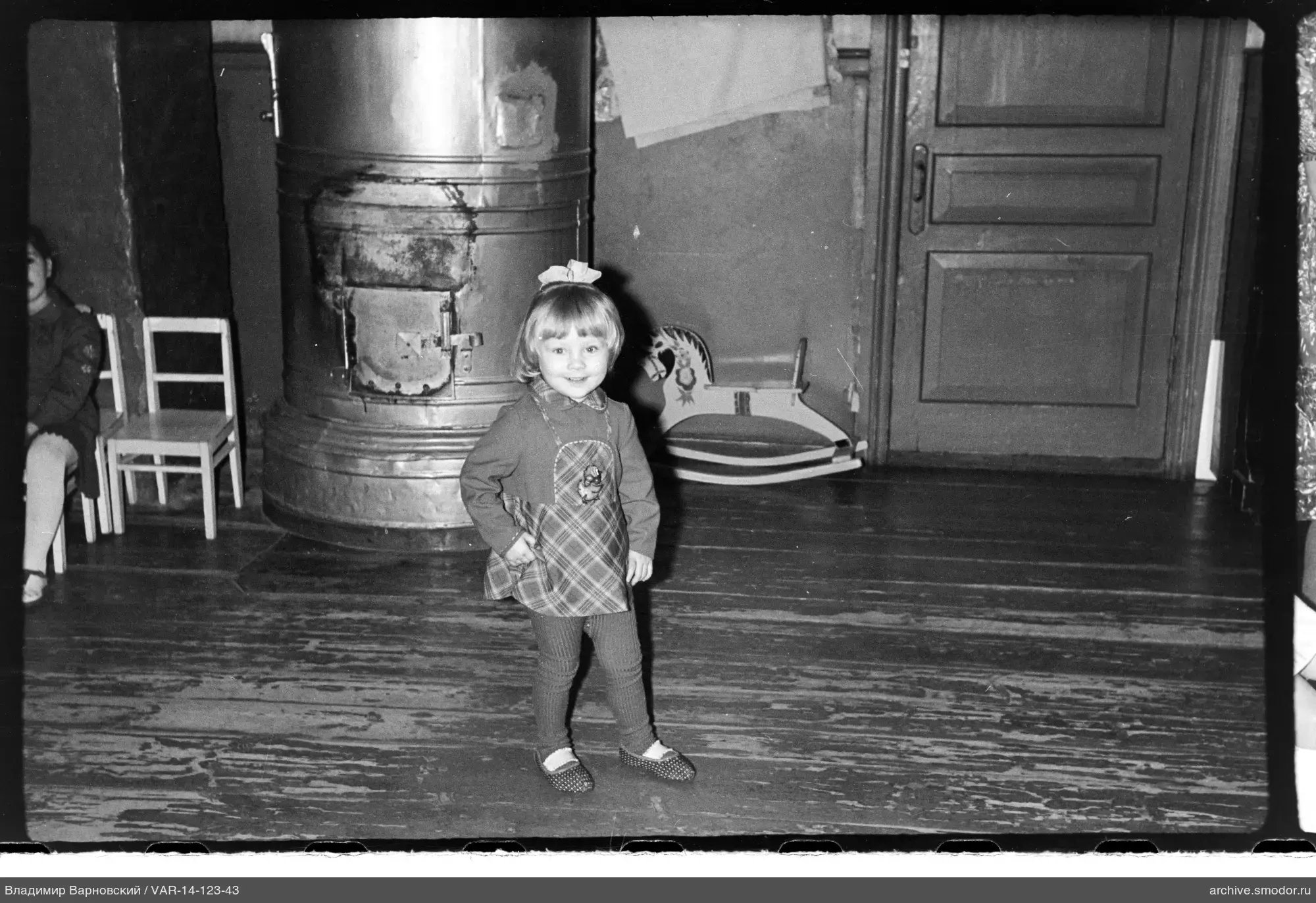 Child in dress with bow