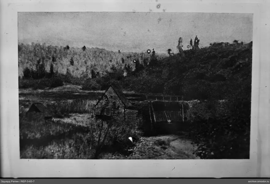 Holzmühle mit Wasserrad
